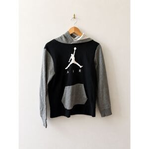 Air Jordan Hoodie | Kids XL | Black & Gray Colorblock Pullover | Jumpman | EUC